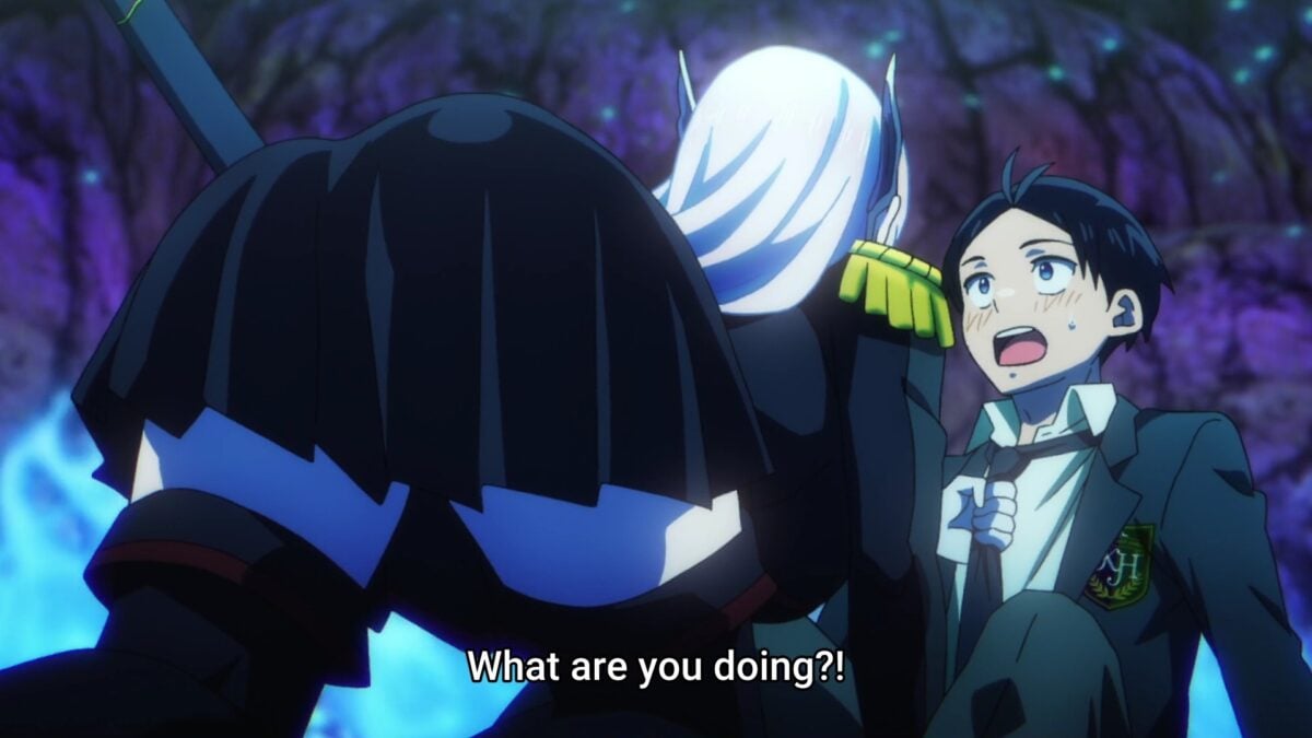 Chained Soldier Episode 1 Kyouka Approaches Yuuki