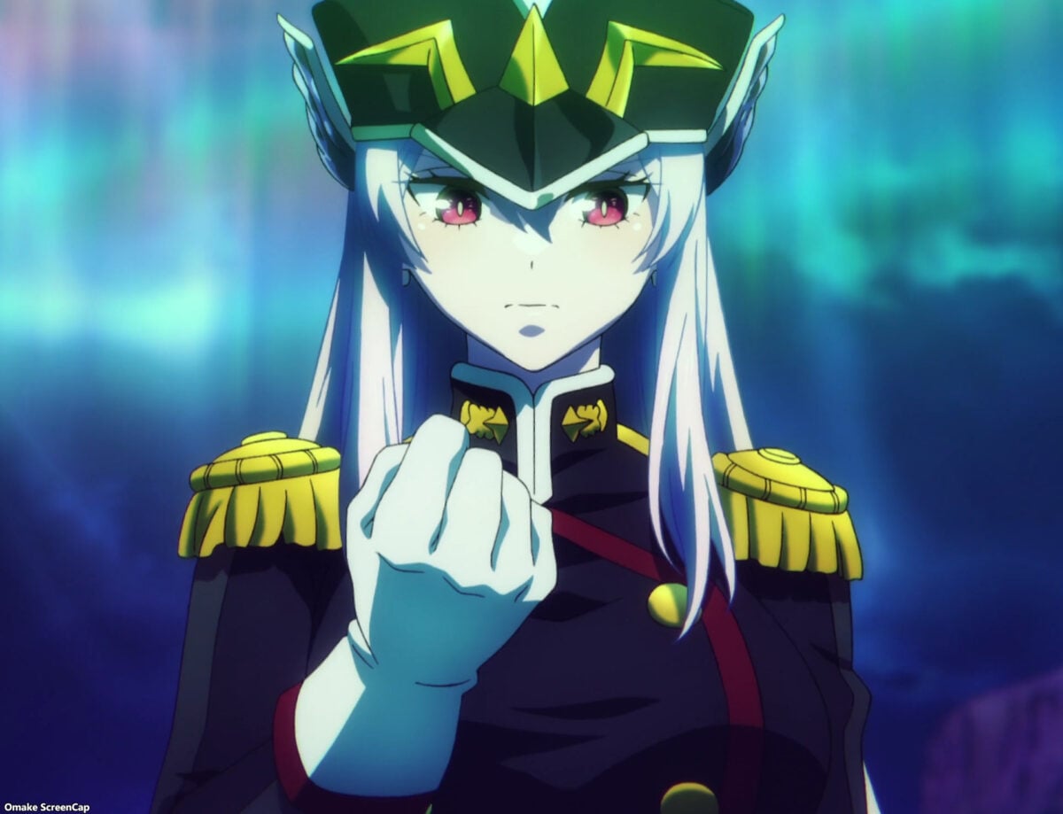 Chained Soldier Episode 1 Kyouka Clenches Fist