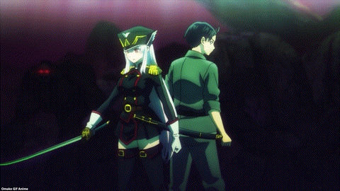 Chained Soldier Episode 1 Yuuki Kisses Kyouka's Hand