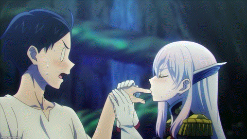 Chained Soldier Episode 10 Kyouka Keeps Sucking On Yuuki's Finger