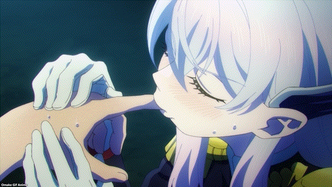 Chained Soldier Episode 10 Kyouka Sucks On Finger