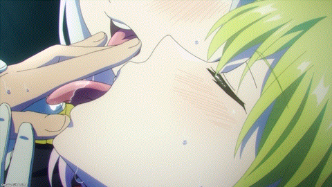 Chained Soldier Episode 10 Kyouka Tenka Licking Fingers