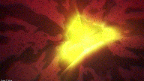 Chained Soldier Episode 11 Shushu Busts Kuma Douji's Belly