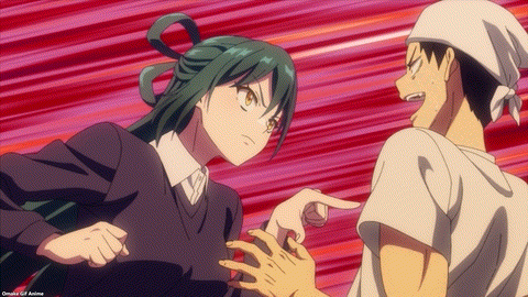 Chained Soldier Episode 2 Himari Pokes Yuuki's Chest