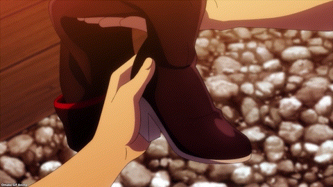 Chained Soldier Episode 2 Yuuki Licks Boot