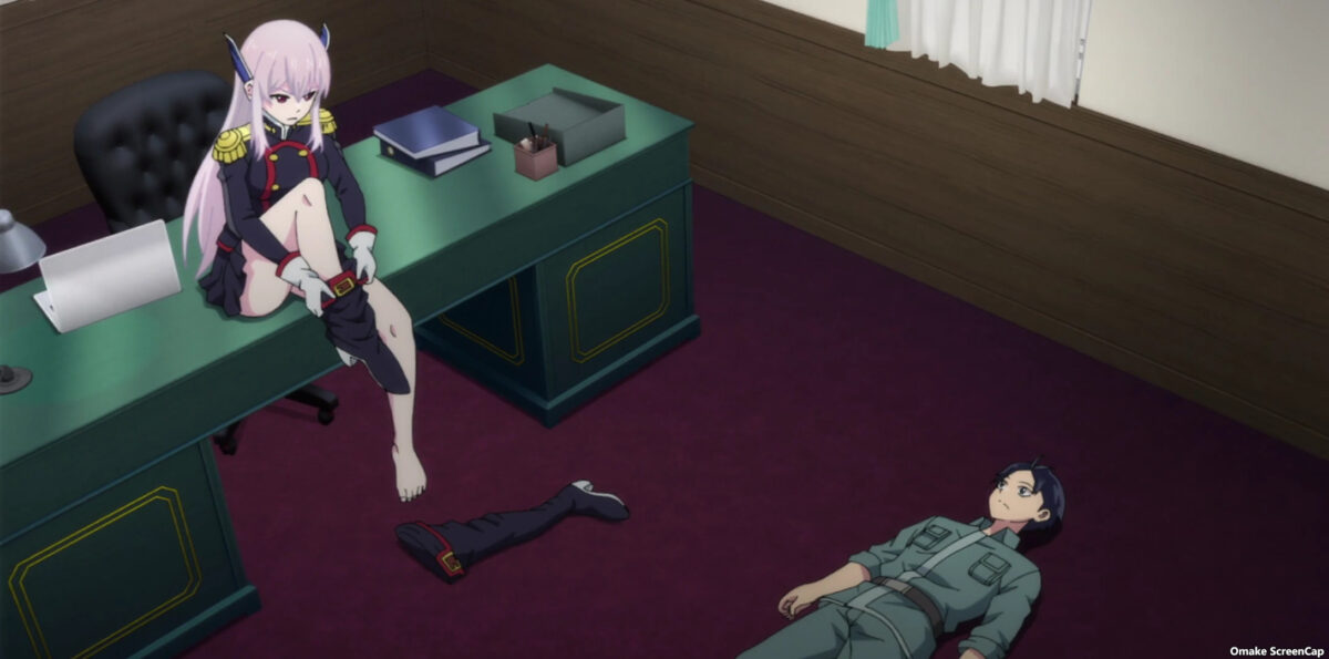 Chained Soldier Episode 3 Kyouka Takes Boots Off