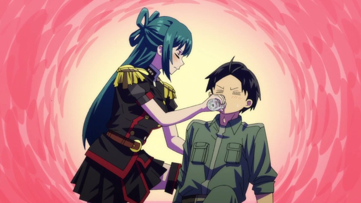 Chained Soldier Episode 4 Himari Gives Yuuki Bottle