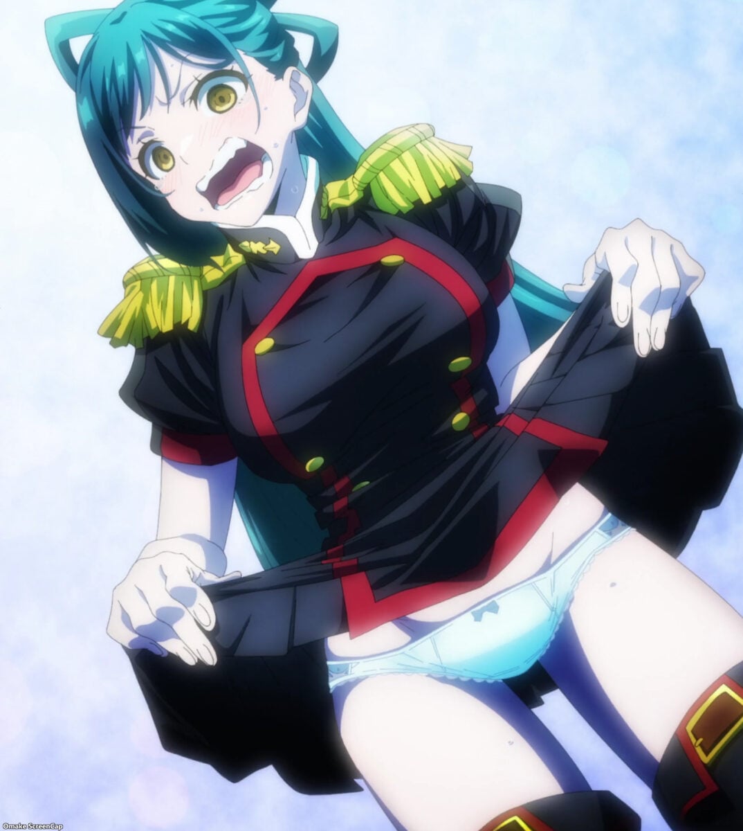 Chained Soldier Episode 4 Himari Shows Panties With A Disgusted Look On Her Face