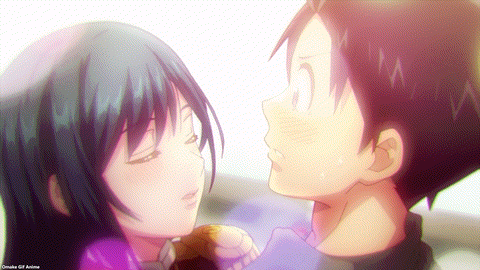 Chained Soldier Episode 5 Himari Nibbles Yuuki's Lip