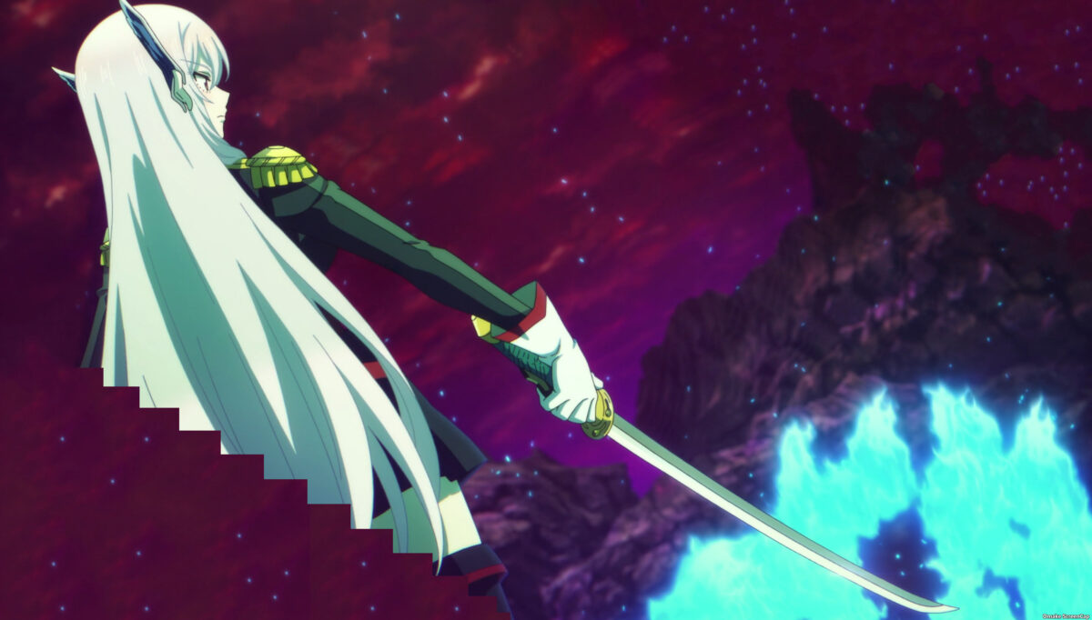 Chained Soldier Episode 9 Kyouka Holds Sword