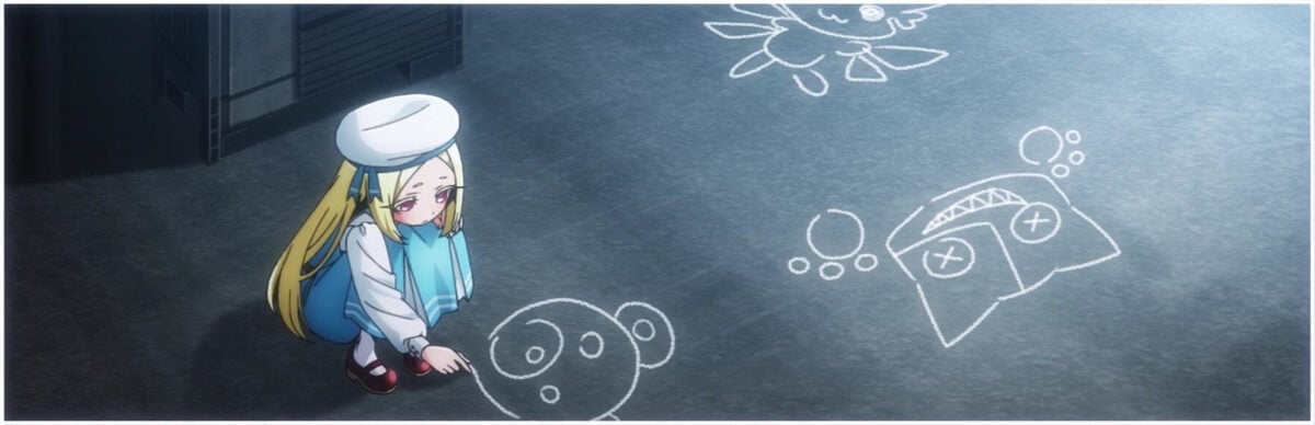 Gushing Over Magical Girls ED Korisu Chalk Drawing