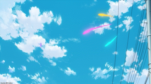 Gushing Over Magical Girls Episode 1 Townsfolk Watch Magical Girl Battle