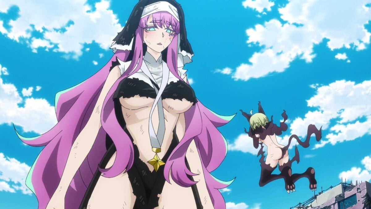 Gushing Over Magical Girls Episode 11 Sister Gigant Looks At Leoparde