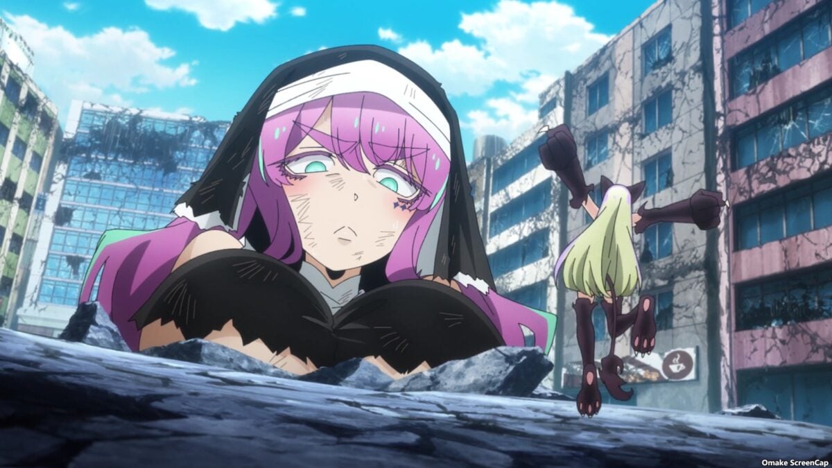 Gushing Over Magical Girls Episode 11 Sister Gigant Trapped In A Hole