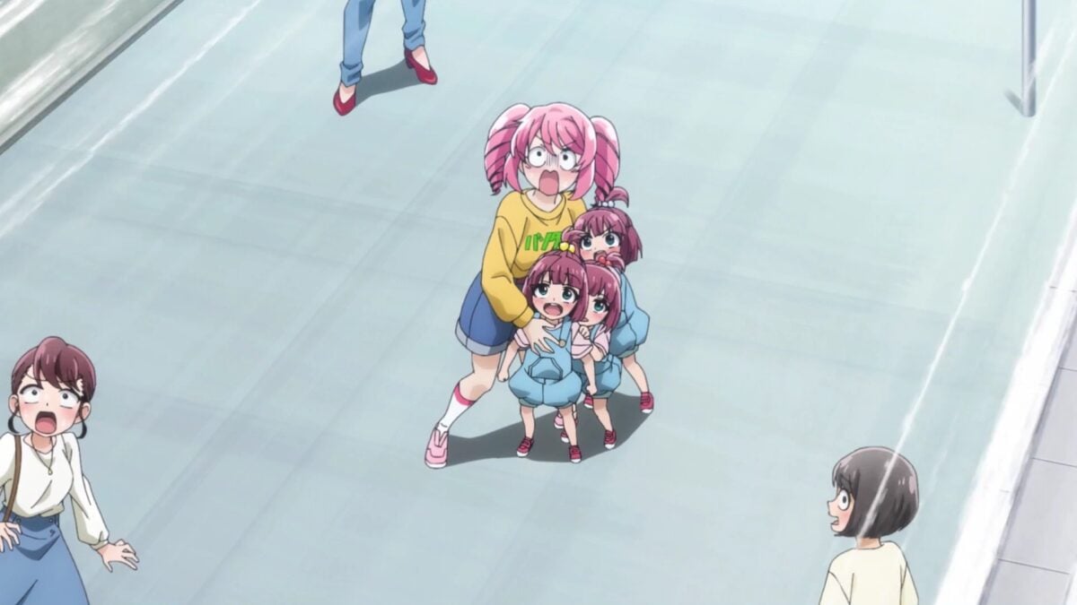 Gushing Over Magical Girls Episode 12 Haruka And Triplets Look At Kaiju