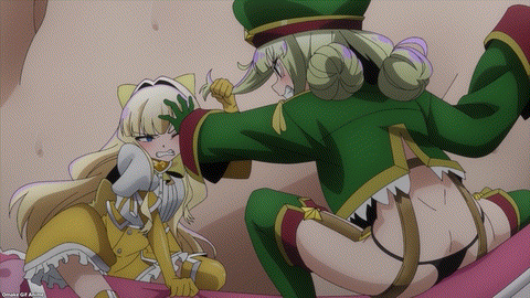 Gushing Over Magical Girls Episode 12 Leoparde Sulfur Fight On Magenta's Crotch