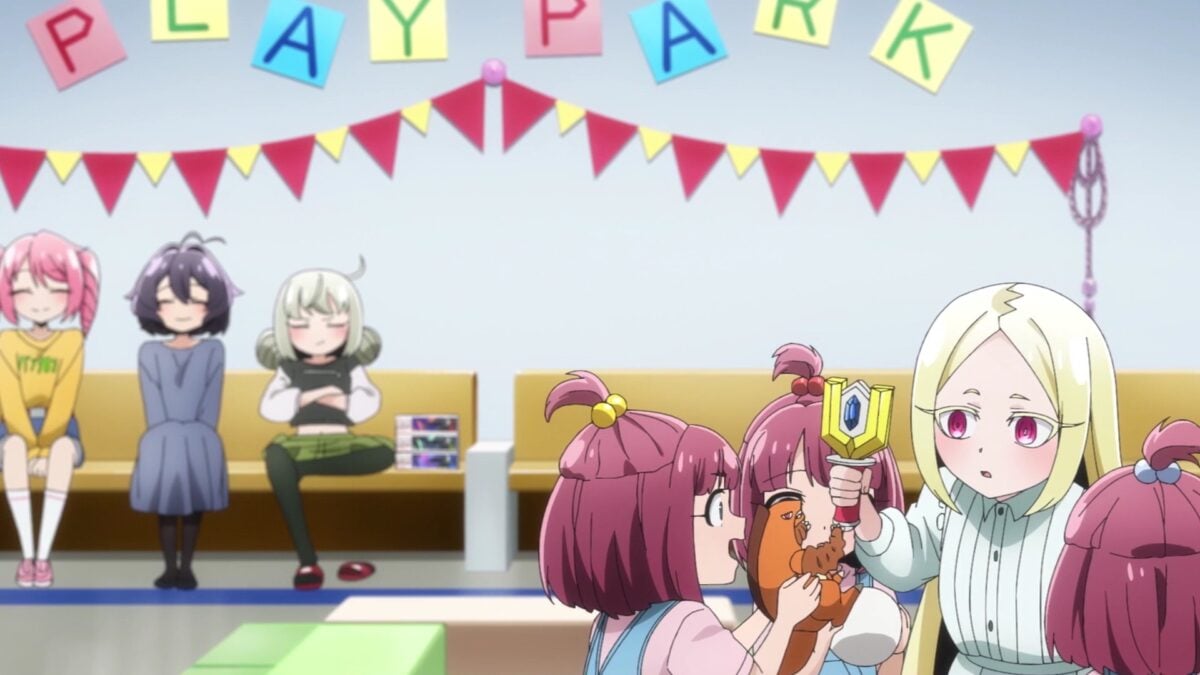 Gushing Over Magical Girls Episode 12 Triplets Play With Korisu