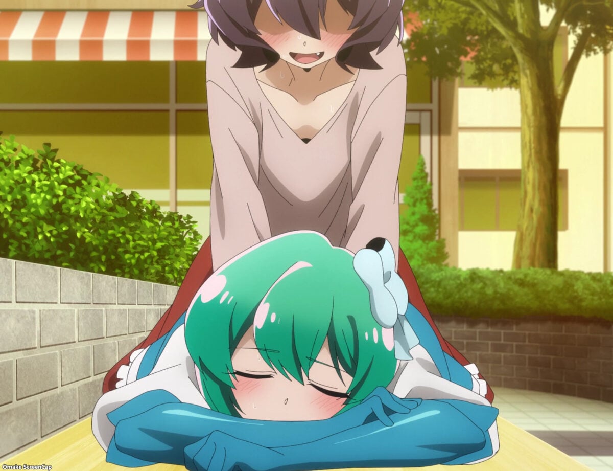 Gushing Over Magical Girls Episode 12 Utena Rubs Azure's Back