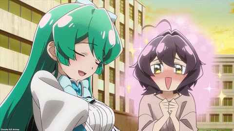 Gushing Over Magical Girls Episode 12 Utena Stares At Azure's Oppai