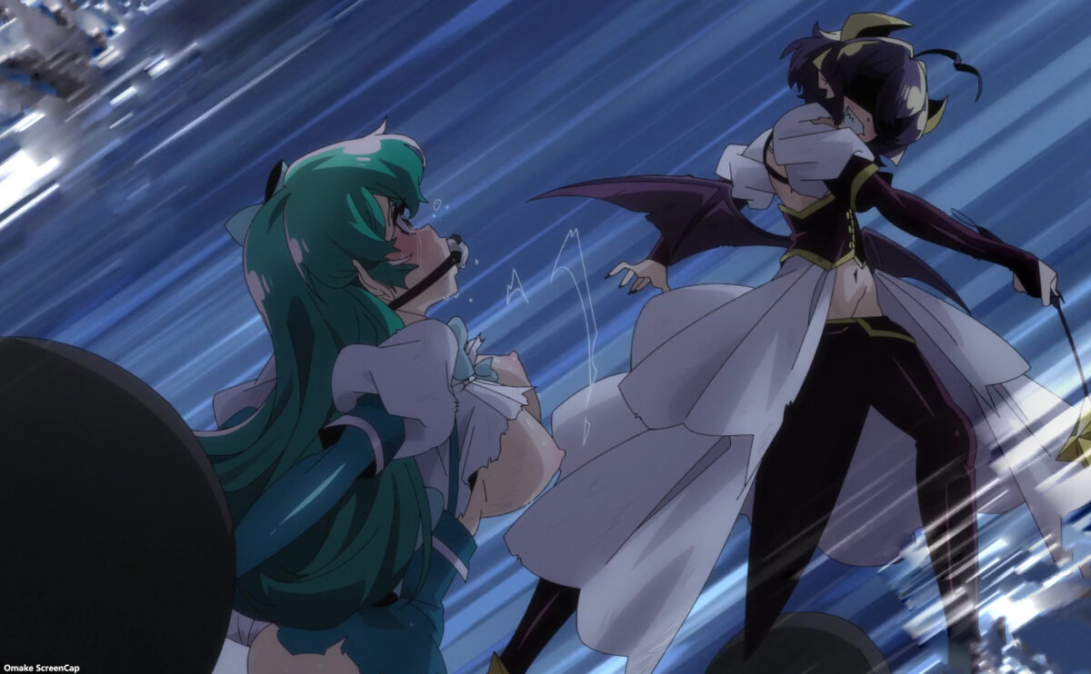Gushing Over Magical Girls Episode 7 Baiser Whips Azure's Boobs