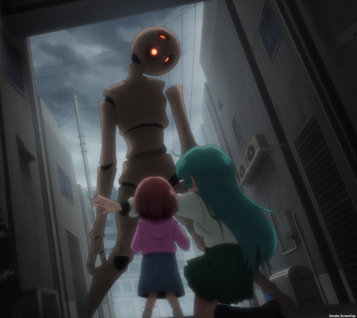 Gushing Over Magical Girls Episode 7 Sayo Protects Child From Monster