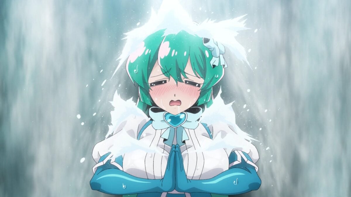 Gushing Over Magical Girls Episode 9 Sayo Wet From Waterfall Training