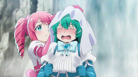 Gushing Over Magical Girls Episode 9 Sayo Wipes Drool