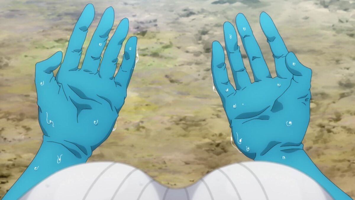Gushing Over Magical Girls Episode 9 Sayo's Wet Hands