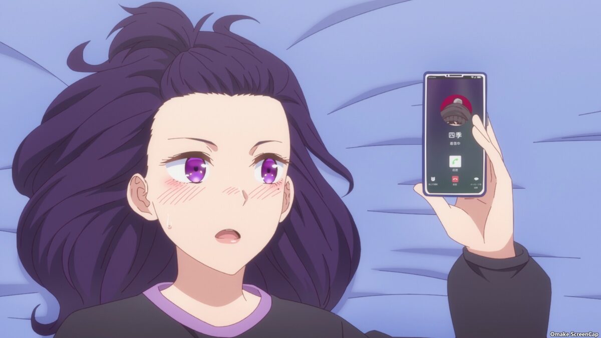 Hokkaido Gals Are Super Adorable Episode 10 Sayuri Looks At Phone