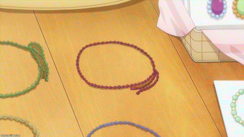 Hokkaido Gals Are Super Adorable Episode 11 Tsubasa Looks At Promise Bracelet