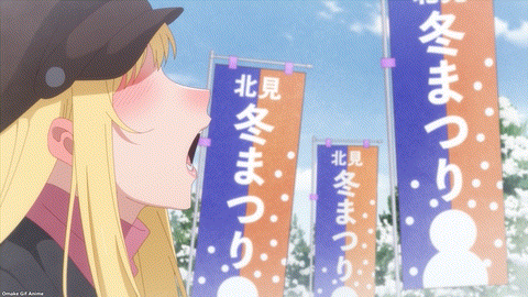 Hokkaido Gals Are Super Adorable Episode 2 Minami Bites Corn Dog