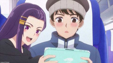 Hokkaido Gals Are Super Adorable Episode 3 Sayuri Leans Against Tsubasa