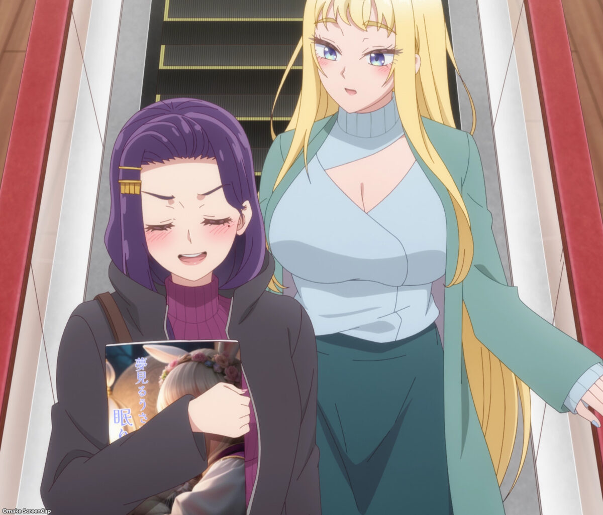 Hokkaido Gals Are Super Adorable Episode 8 Sayuri Praises Anime Movie On Escalator