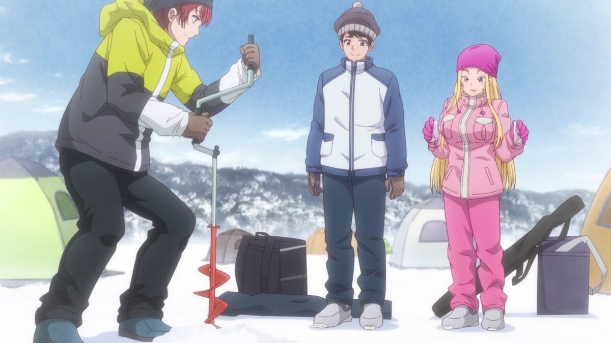 Hokkaido Gals Are Super Adorable Episode 9 Matsuo Drills Ice Hole
