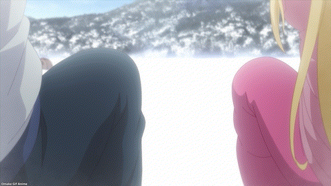 Hokkaido Gals Are Super Adorable Episode 9 Minami Holds Tsubasa's Knee