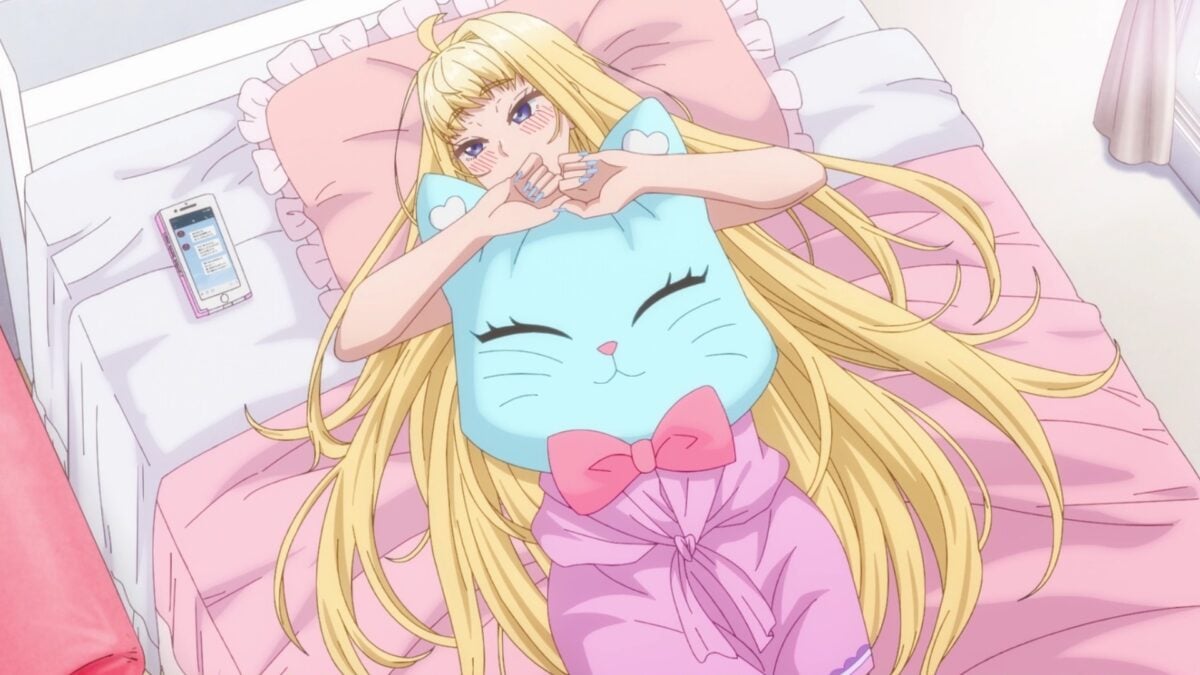Hokkaido Gals Are Super Adorable Episode 9 Minami Hugs Pillow