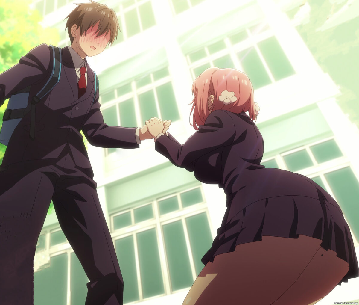 Hyakkano Episode 1 Hakari Holds Aijou's Hand