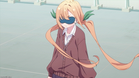 Hyakkano Episode 2 Wind Shows Karane's Stringy Underwear