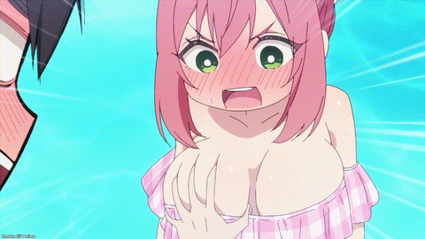 Hyakkano Episode 6 Hakari Nano Put Rentarou's Hands On Chests