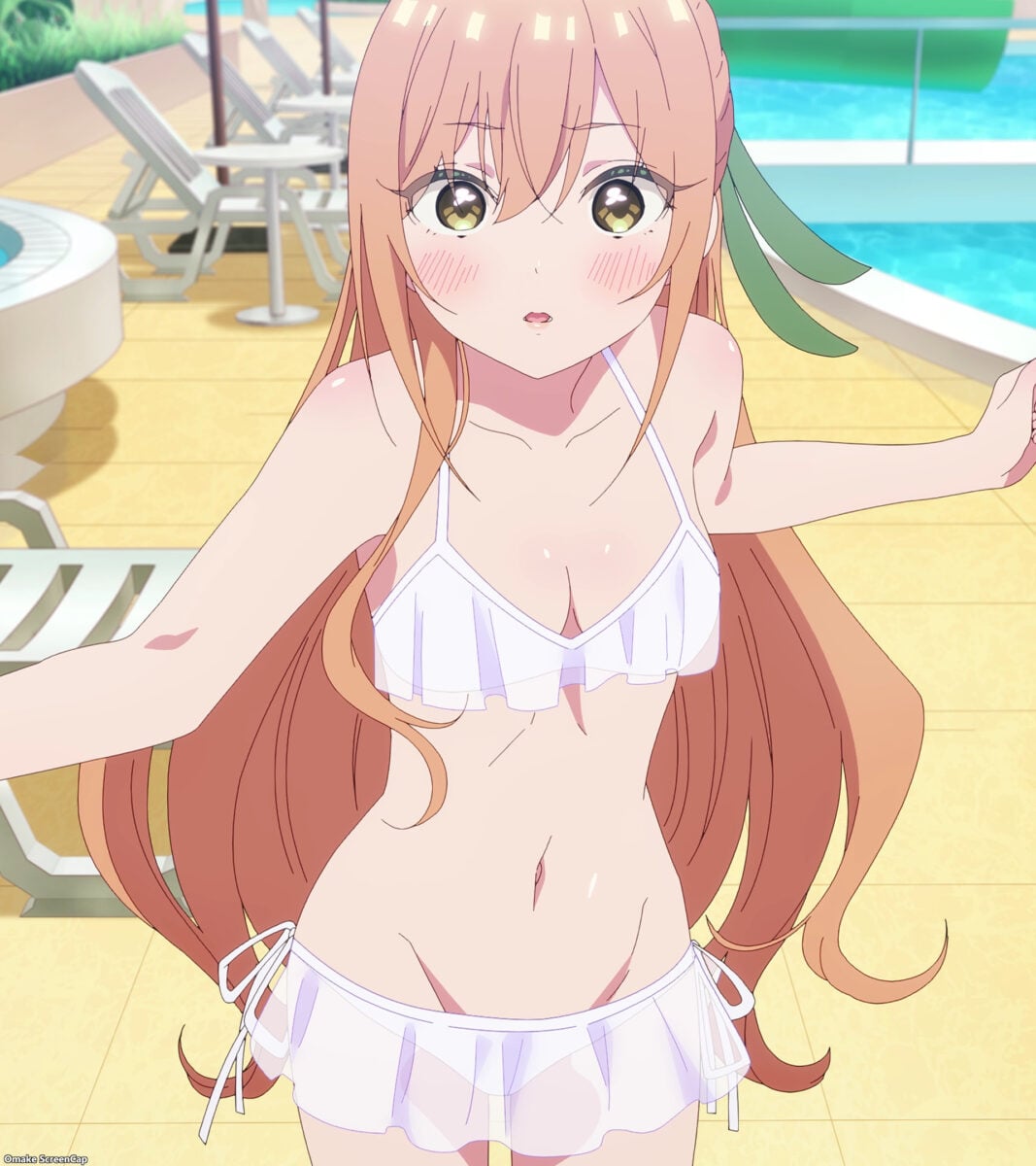 Hyakkano Episode 6 Karane Wears White Bikini