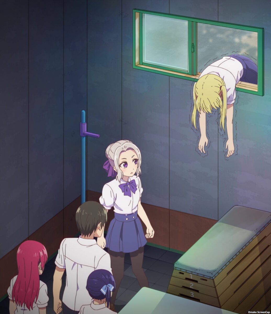 Kanojo Mo Kanojo S2 Episode 1 Rika Hangs From Window