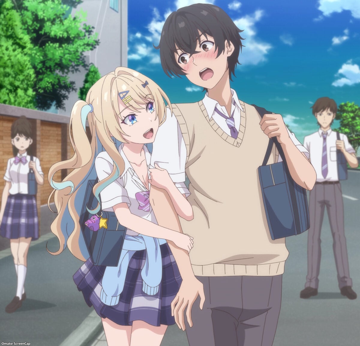 Kimizero Episode 2 Luna Hugs Ryuuto's Arm