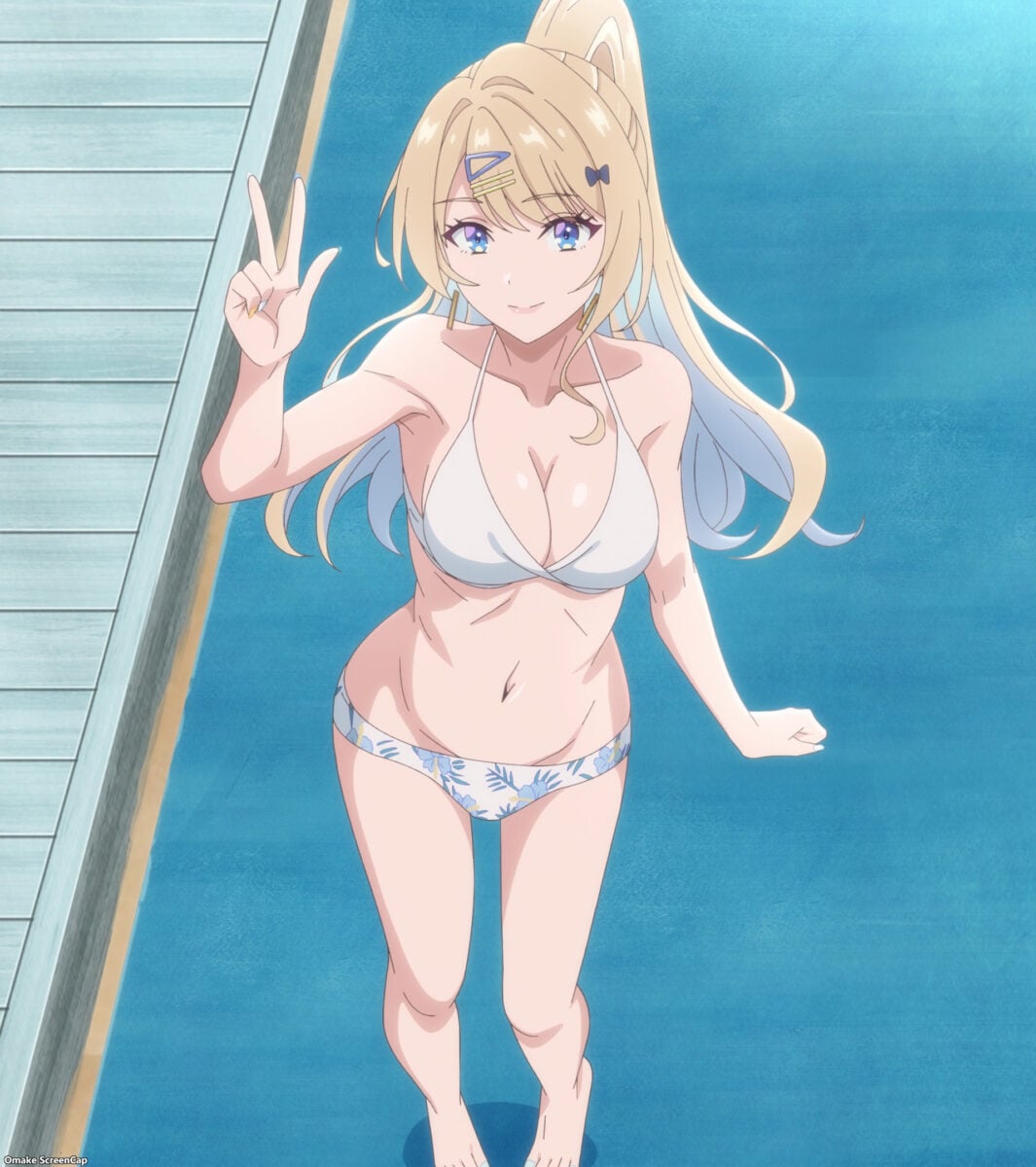 Kimizero Episode 5 Runa White Floral Bikini