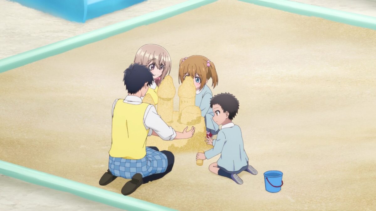 My Tiny Senpai Episode 10 Everyone Makes Sand Castle