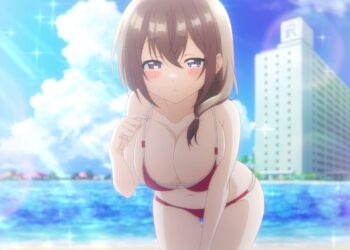 My Tiny Senpai Episode 10 Shiori Red Bikini