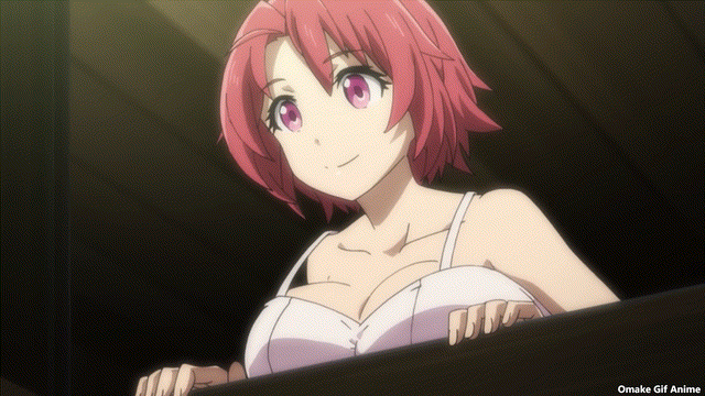 Omake Gif Anime Goblin Slayer Episode 2 Farm Girl Leans Out