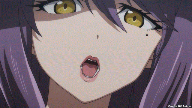 Omake Gif Anime Goblin Slayer Episode 3 Witch Blows Smoke Rings