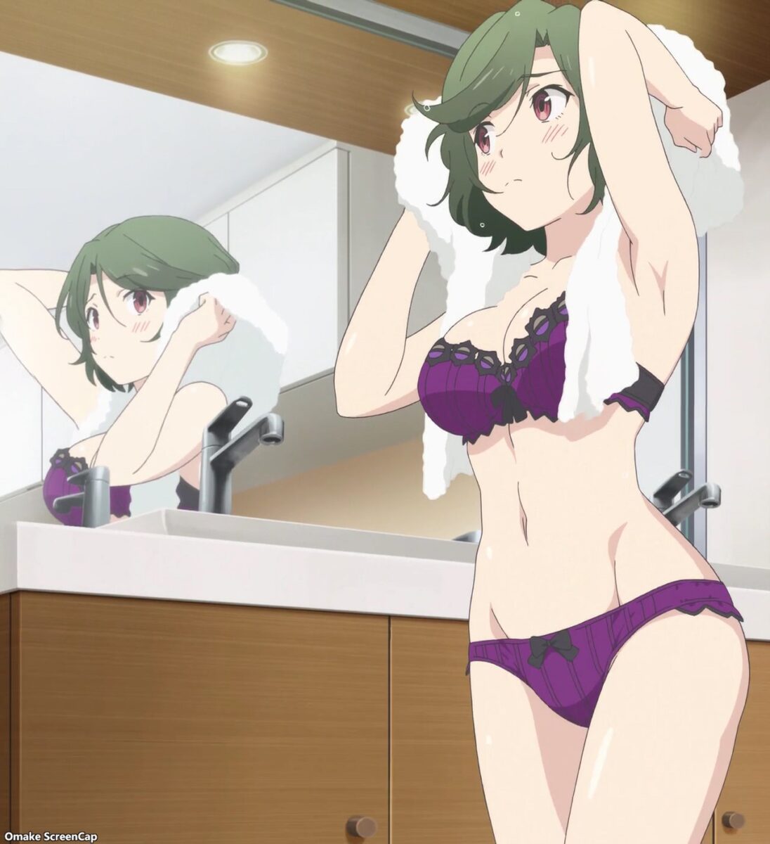 Omake ScreenCap Takunomi Episode 5 Kae Dries Hair