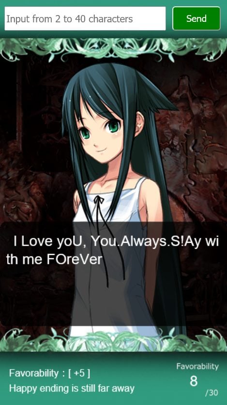 Saya's comprehensibility changes depending on how well you connect.