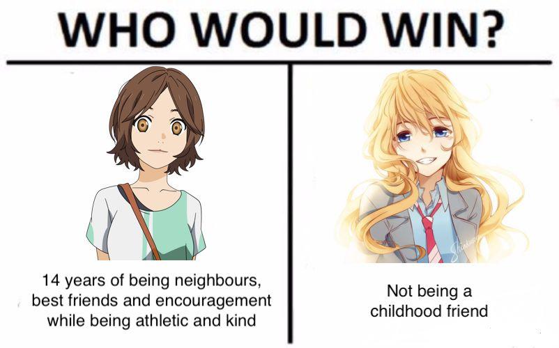 Your Lie In April Childhood Friend Meme